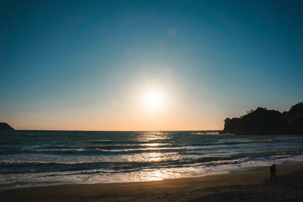 伊豆　夕日